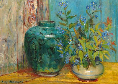 Still Life Study in Yellow and Blue by Mary Remington - Auction record, sale price, and art valuation. Compare with similar artists and explore comparable artworks.