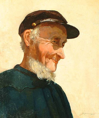 Portrait of a fisherman by Johan Hendrik Kaemmerer - Auction record, sale price, and art valuation. Compare with similar artists and explore comparable artworks.