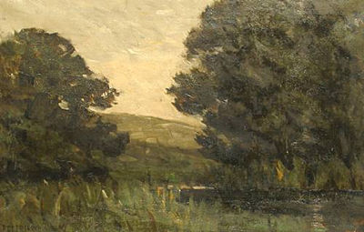 A lakeside scene