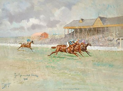 "The Newmarket Stakes 1910' Lalby Wins By A Shorthand"