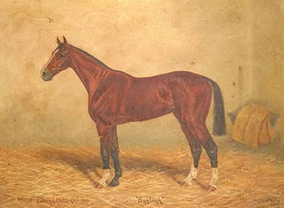 'Sunloch' in a stable, winner of the Grand National in 1914. by Fred Thurlby - Auction record, sale price, and art valuation. Compare with similar artists and explore comparable artworks.