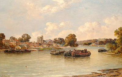 On the River, Tickenham by Arthur Gordon - Auction record, sale price, and art valuation. Compare with similar artists and explore comparable artworks.