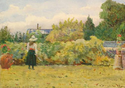 Sample artwork by J Houghton Hague (1842 - c.1901), known for painting - View similar artists and auction records