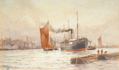 "Shipping Millwall" by William Henry Pearson - Auction record, sale price, and art valuation. Compare with similar artists and explore comparable artworks.