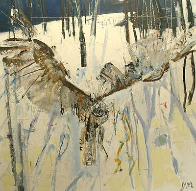 Owl in Flight by Andre Civet - Auction record, sale price, and art valuation. Compare with similar artists and explore comparable artworks.