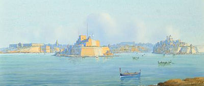 Grand Harbour, Valleta by Joseph Galea - Auction record, sale price, and art valuation. Compare with similar artists and explore comparable artworks.