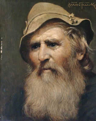 Study of a bearded man