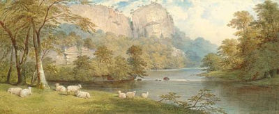 Dovedale, Derbyshire by Charles F Buckley - Auction record, sale price, and art valuation. Compare with similar artists and explore comparable artworks.