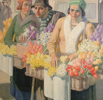 The flower seller by Harold Dearden - Auction record, sale price, and art valuation. Compare with similar artists and explore comparable artworks.