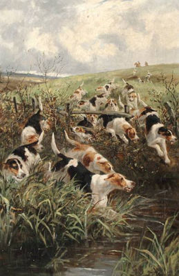 Sample artwork by Arthur Alfred Davis (1824 - 1893), known for dog painting - View similar artists and auction records