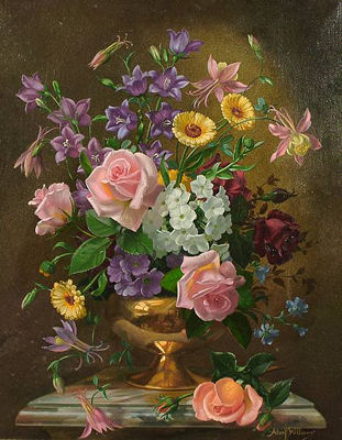 Sample artwork by Albert Williams (1922 - 2010), known for realism, quiet stillness, influenced by louis ginnett. - View similar artists and auction records