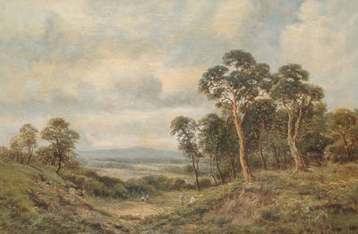 Fisherman on the River Usk; Figures in a downland landscape by Sidney Yates Johnson - Auction record, sale price, and art valuation. Compare with similar artists and explore comparable artworks.