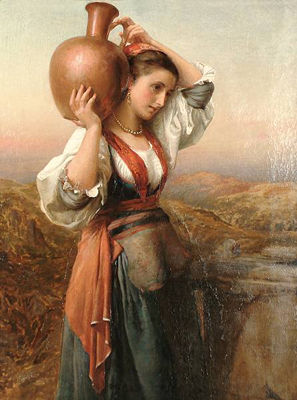 At the well