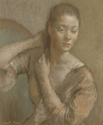 Sally at the Dressing Table by Arthur Ralph Middleton Todd - Auction record, sale price, and art valuation. Compare with similar artists and explore comparable artworks.