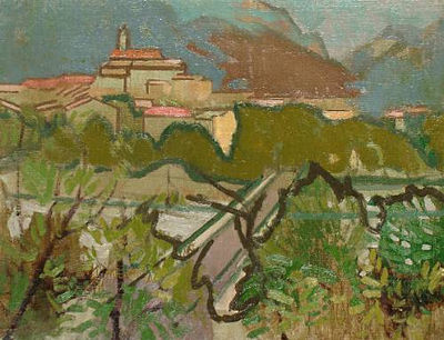 Hilltop Town by Colin Hayes - Auction record, sale price, and art valuation. Compare with similar artists and explore comparable artworks.