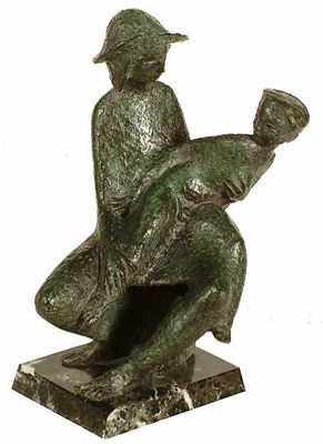 Mother and Child by Thomas Baylis Huxley-Jones - Auction record, sale price, and art valuation. Compare with similar artists and explore comparable artworks.