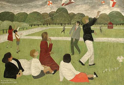 Kite flying in Kensington