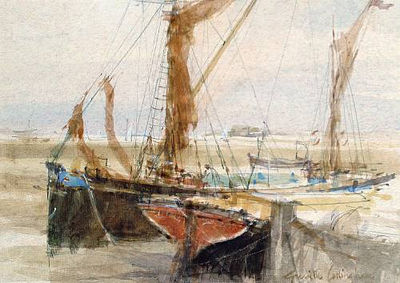 Barges in Hoo Creek