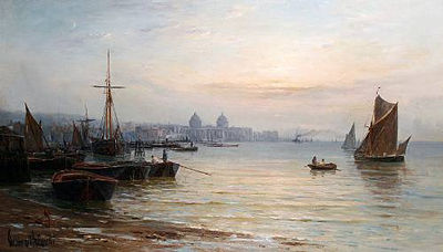 Boats on the river at Greenwich