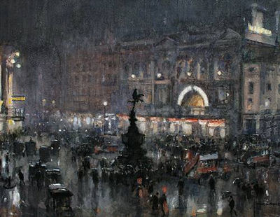Piccadilly Circus, 1913 by Cecil George Charles King - Auction record, sale price, and art valuation. Compare with similar artists and explore comparable artworks.
