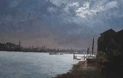 The Thames at twilight by Roy Perry - Auction record, sale price, and art valuation. Compare with similar artists and explore comparable artworks.