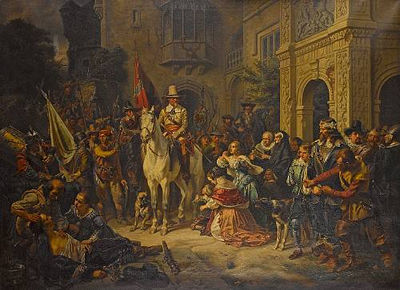 Sample artwork by Wilhelm Camphausen (1818 - 1885), known for military and battle painting, düsseldorf school - View similar artists and auction records
