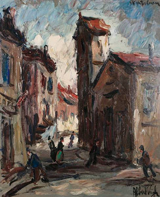 Street scene with figures