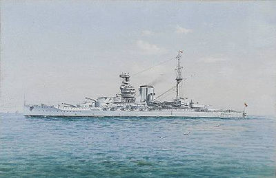 H.M.S. Queen Elizabeth; H.M.S. Courageous, a pair