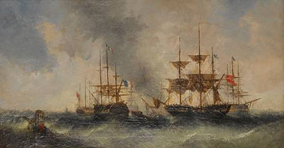 Fort Rouge, Calais; Ships at anchor in choppy seas (a pair) by William McAlpine - Auction record, sale price, and art valuation. Compare with similar artists and explore comparable artworks.