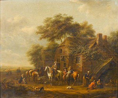 Huntsmen and their dogs outside a country inn by Barent (Barend) Gael - Auction record, sale price, and art valuation. Compare with similar artists and explore comparable artworks.