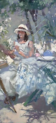 Self-Portrait in the garden