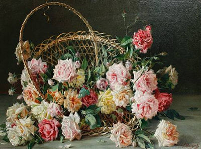 Still life of roses in a basket by Licinio Barzanti - Auction record, sale price, and art valuation. Compare with similar artists and explore comparable artworks.