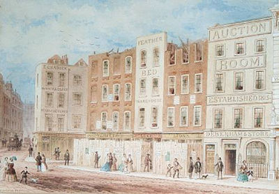 King Street, Covent Garden, with a view of Debenham and Storr Auctioneers by Thomas Hosmer Shepherd - Auction record, sale price, and art valuation. Compare with similar artists and explore comparable artworks.