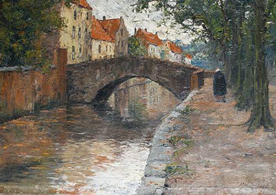 The Groene Rei canal, Brugge