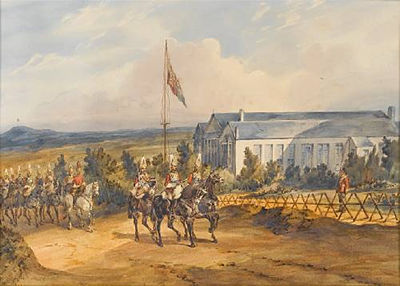 The Queen's Life Guards outside the Royal Pavilion, Aldershot by Orlando Norie - Auction record, sale price, and art valuation. Compare with similar artists and explore comparable artworks.