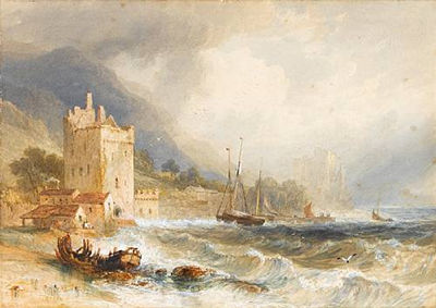 Sample artwork by Henry Gastineau (1791 - 1876), known for figure, landscape painting - View similar artists and auction records