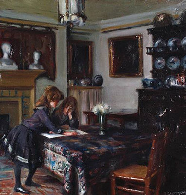 Sample artwork by Albert Belleroche (1864 - 1944), known for painting, lithography - View similar artists and auction records