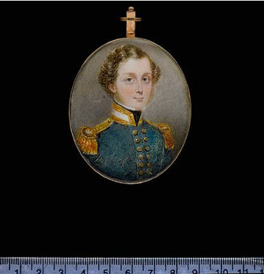 Captain Michael Henry Perceval R.N. (d.1890) and his sister Mary Jane Perceval (b.1825); he, wearing blue coatee with gold epaulettes and white collar, white chemise and tied black stock, she, wearing tartan dress of purple, white and red with matching be by James Holmes - Auction record, sale price, and art valuation. Compare with similar artists and explore comparable artworks.