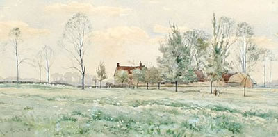 The farmstead by Robert Winchester Fraser - Auction record, sale price, and art valuation. Compare with similar artists and explore comparable artworks.