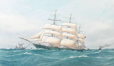The "Thermopylae" at sea by Pelham Jones - Auction record, sale price, and art valuation. Compare with similar artists and explore comparable artworks.