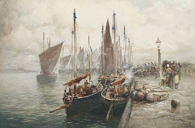 "Harvest of the Sea" by John Ernest Aitken - Auction record, sale price, and art valuation. Compare with similar artists and explore comparable artworks.