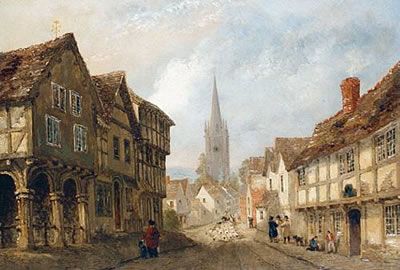 A village street, thought to be Weobley by Joseph Murray Ince - Auction record, sale price, and art valuation. Compare with similar artists and explore comparable artworks.