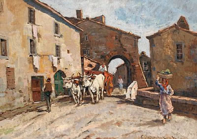 A village scene
