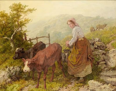 The young cow girl