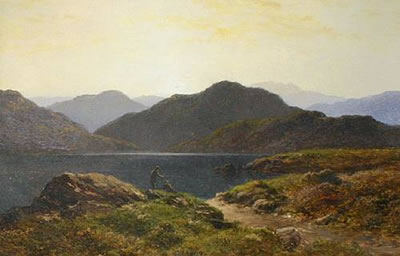 Evening, Llyn Dinas, North Wales; and The Isle of Bute, Scotland, (Pair)