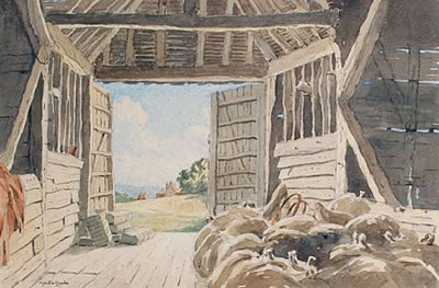 The barn, Potkiln's farm, Tonbridge by Martin Hardie - Auction record, sale price, and art valuation. Compare with similar artists and explore comparable artworks.
