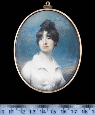 Deborah Williams (d.1832), later Mrs Henry Tremenheere, wearing white dress, her dark hair upswept. by John Wright - Auction record, sale price, and art valuation. Compare with similar artists and explore comparable artworks.