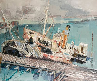 The sunken whalers, South Georgia