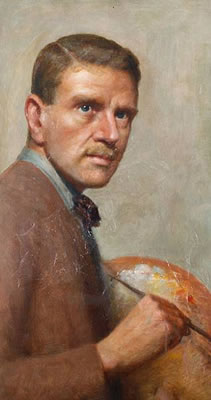 Portrait of Reginald Henry Campbell: Self-portrait