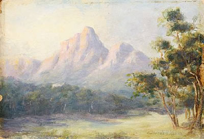 Park scene with mountains in the distance, Cloudy Morning over Camps Bay; and Table Mountain viewed from a distance (3) by Edward Clark Churchill Mace - Auction record, sale price, and art valuation. Compare with similar artists and explore comparable artworks.